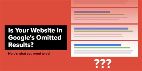 What to Do When Your Website Ends Up in Google's Omitted .